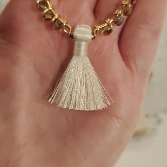 Handmade Raindrop Tassle Earrings - Picture 2 of 4